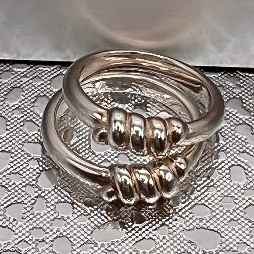 Stackable Sterling Silver Rings -Two Piece - image 2